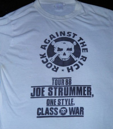 Joe Strummer 1988 tour Rock against the Rich