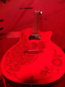 mick's guitar (not really this red)