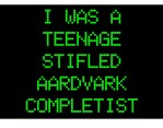 I was a teenage stifled aardvark&nbsp;completist