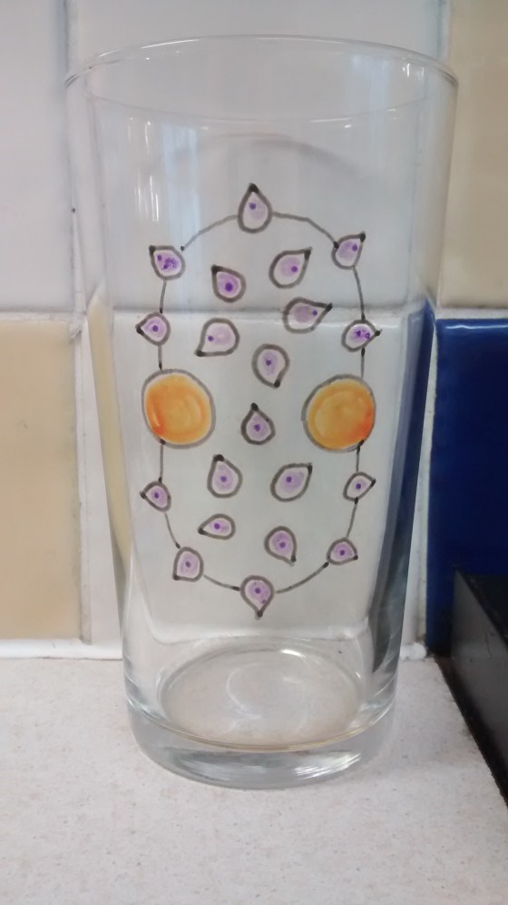 handmade Seamonsters pint glass